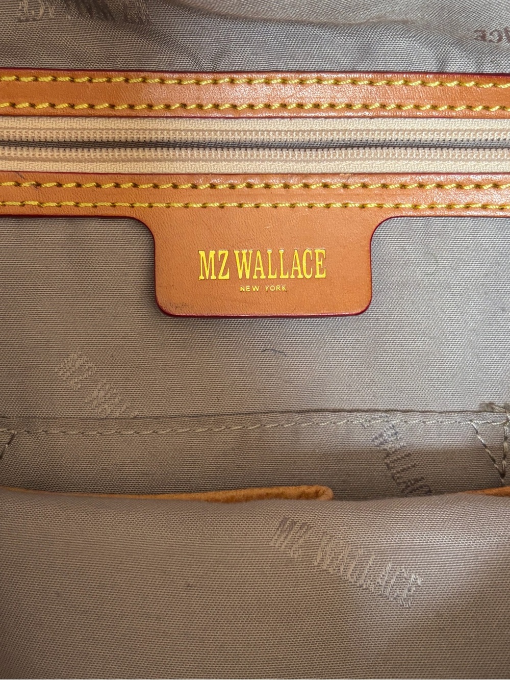 MZ Wallace Cosmic Shoulder Bag Nylon Blue White Red Zip Close - Picture 4 of 14